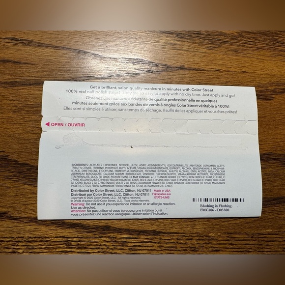 Color Street Nail strips. Shade: Blushing in Flushing. New in plastic. - Picture 2 of 2